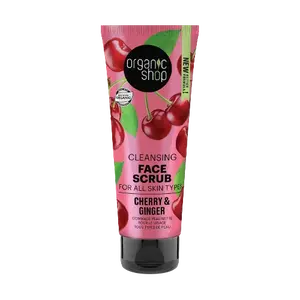 ORGANIC SHOP Čistící peeling pro všechny typy pleti Třešeň a zázvor 75 ml