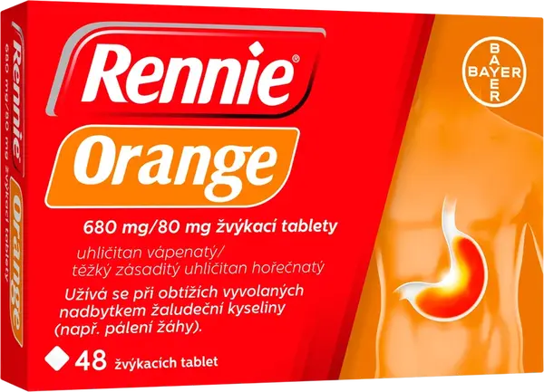 RENNIE Orange 48 tablet
