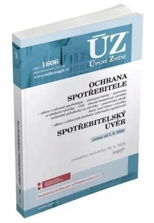 ÚZ č. 1606 - Ochrana spotřebitele, spotřebitelský úvěr, požadavky na výrobky, ČOI, Služby informační společnosti
