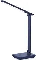 PALA Platinet PDL6731W stolní LED lampa 5W stmívatelná, dotykové ovládání, integrovaná baterie 6000mAh, USB port, modrá