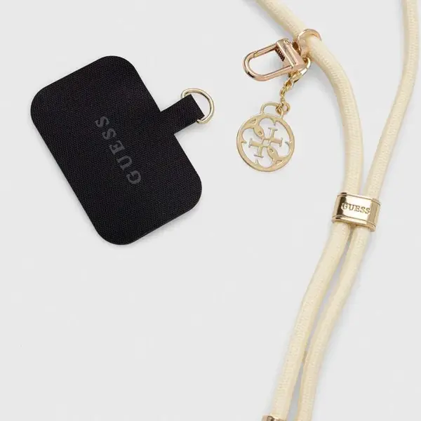 Popruh na telefon Guess béžová barva