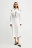 Šaty Karl Lagerfeld bílá barva, midi, A3W13021