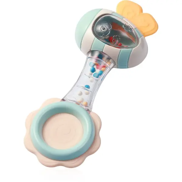 BabyOno Rattle With Teether 3m+ kousátko s chrastítkem Bee 1 ks