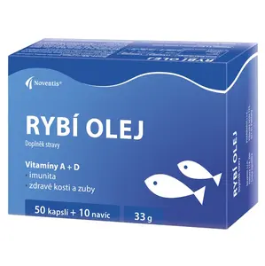 NOVENTIS Rybí olej 50+10 kapslí