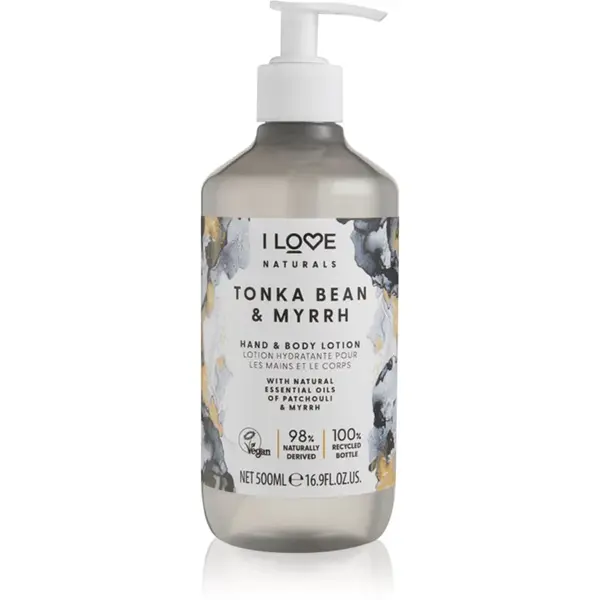 I Love Naturals Tonka Bean & Myrrh tělové mléko 500 ml