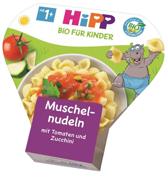 HIPP BIO Těstoviny s rajčaty a cuketou 250 g