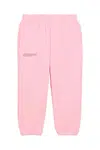 Kalhoty Pangaia KIDS' 365 MIDWEIGHT TRACK PANTS růžová barva, 10000280