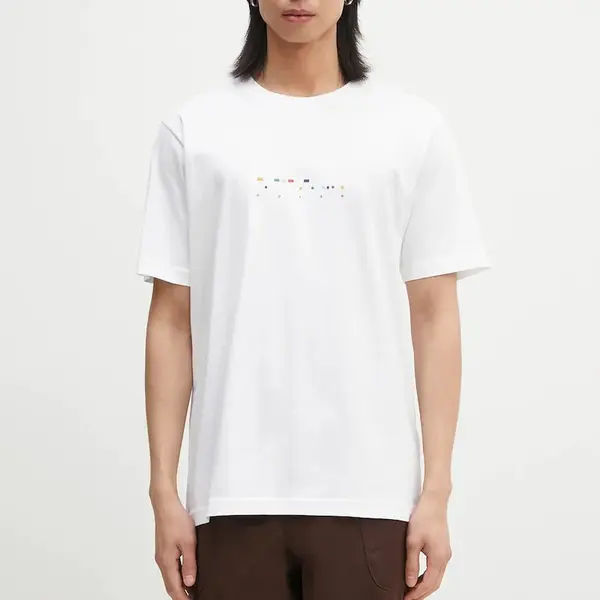Bavlněné tričko Norse Projects Johannes Organic Code Print T-shirt
