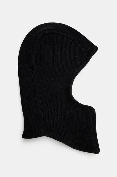 Vlněná kukla AMBUSH Rib Knit Balaclava černá barva, BMLC002F24KNI0011000