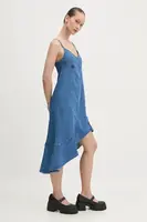 Džínové šaty Desigual MUNICH modrá barva, mini, 25SWVD07