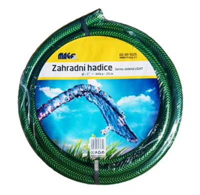 MAGG Zahradní hadice černo-zelená LIGHT 1" - 25m