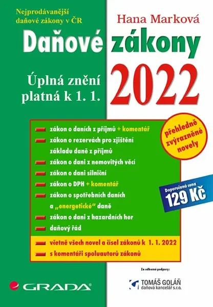 Daňové zákony 2022 - Hana Marková