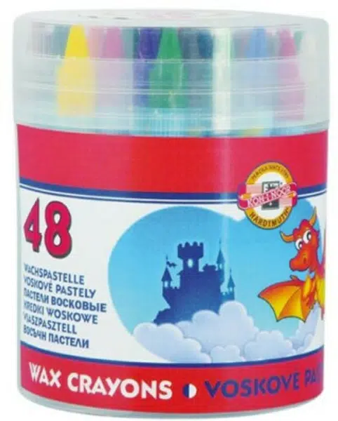 Koh-i-noor voskovky krátké 48ks v tubusu