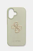 Obal na telefon Guess iPhone 16 zelená barva, GUHCP16SPGT4MBN
