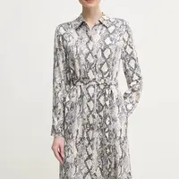 Šaty OUI béžová barva, mini, 92082