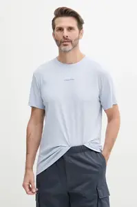 Tričko s příměsí lnu Calvin Klein