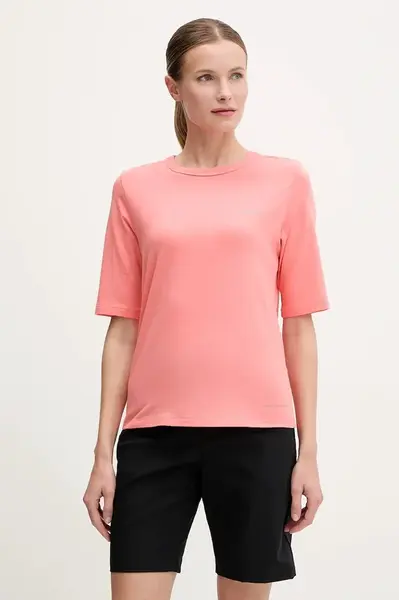 Sportovní triko Columbia Sun Trek růžová barva, 2145251