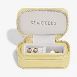 Cestovní krabička na šperky Stackers žlutá barva