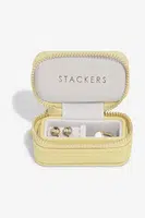 Cestovní krabička na šperky Stackers žlutá barva