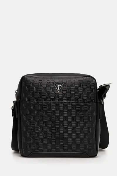 Ledvinka Guess TORINO pánská, černá barva, HMTODE P5159