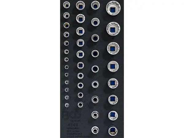 BGS Technic BGS 4149 Vložka do dílenského vozíku 1/3: nástrčné hlavice 1/4" - 3/8" - 1/2"