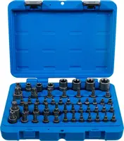 BGS technic Nástrčné a zástrčné hlavice TORX 1/4", 3/8" a 1/2", sada 52 dílů - BGS 9839