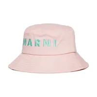 Dětský bavlněný klobouk Marni MF35B HAT růžová barva, M01458