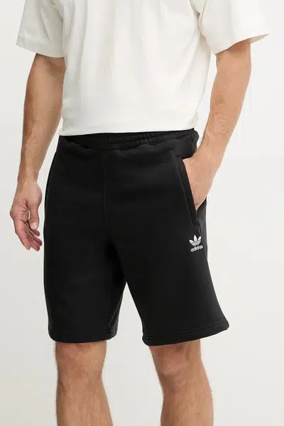 Kraťasy adidas Originals Essentials pánské, černá barva, IR7821