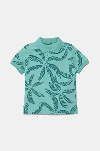 Dětská bavlněná polokošile United Colors of Benetton