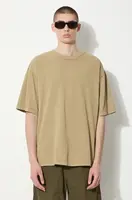 Bavlněné tričko Vans Premium Standards Washed SS Tshirt LX zelená barva, VN000GVUCUQ1