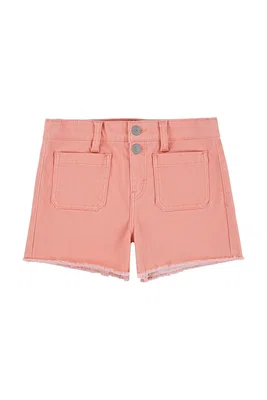 Dětské bavlněné šortky Levi's DOUBLE SHANK SHORT oranžová barva, nastavitelný pas, 3EM226