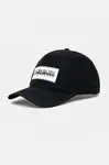 Kšiltovka Napapijri F-Box pánská, černá barva, hladká, NP0A4IEO0411
