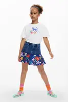 Dětská sukně Desigual modrá barva, mini, áčková, 25SGFD01