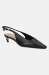 Tommy Hilfiger  Kožené lodičky  SQUARED TOE KITTEN SLINGBACK