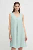 Lněné šaty United Colors of Benetton