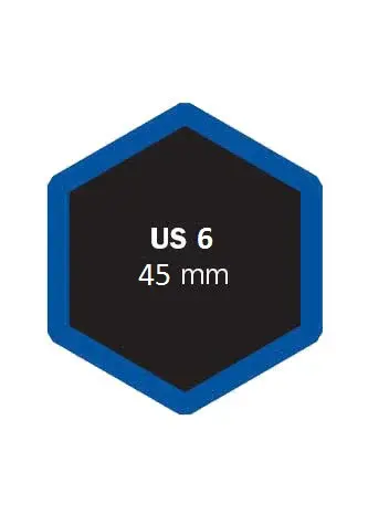 Univerzální opravná vložka US, šestihranná, různé velikosti - Ferdus Varianta: US 6 45 mm. 50 ks