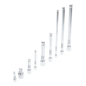 BGS technic Prodloužení výkyvná 1/4", 3/8" a 1/2", různé délky, sada 9 kusů - BGS 2253