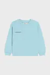Mikina Pangaia KIDS' 365 MIDWEIGHT SWEATSHIRT modrá barva, 10000279