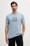 Bavlněné tričko Armani Exchange modrá barva, s potiskem, XM000545 AF10361