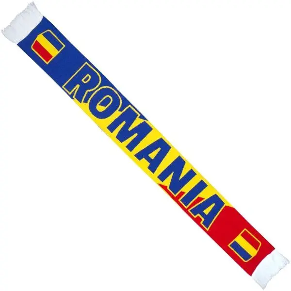 FLLÖS FANLINE SCARF ROMANIA 5 Zimný šál, žltá, veľkosť