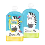 ZEBRA&ME Kapsička na dětskou stravu na opakované použití 2 ks