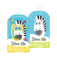 ZEBRA&ME Kapsička na dětskou stravu na opakované použití 2 ks