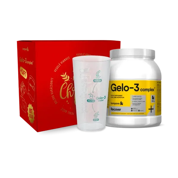 KOMPAVA Gelo-3 Complex 390 g pomeranč – vánoční edice s dárkem