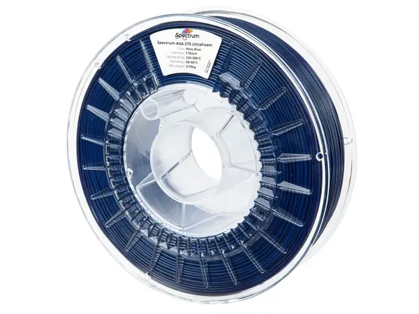 Spectrum 81573 filament, LW-ASA UltraFoam, 1.75mm, NAVY BLUE, 0.75kg