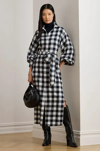 Bavlnené šaty Lauren Ralph Lauren