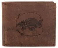 Mercucio peněženka světlehnědá vzor 46 kapr s prutem