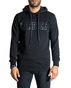 Čierna pánska mikina Pyrex s kapucňou