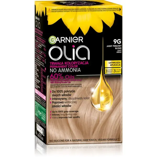 Garnier Olia Big Kit permanentní barva na vlasy odstín 9G Light greige 1 ks