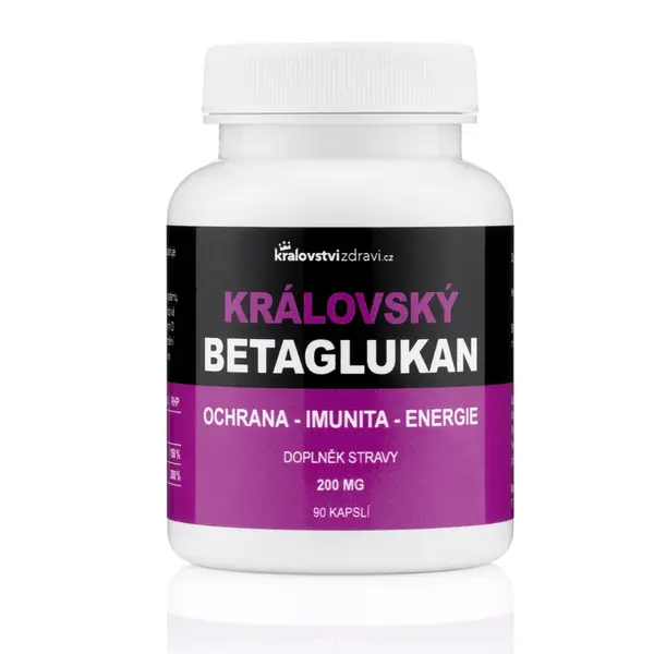 Kráľovský Betaglukan 200 mg + (Vitamín C + D), 90 veg. kapsúl