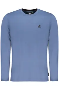 Modré tričko s dlhým rukávom
